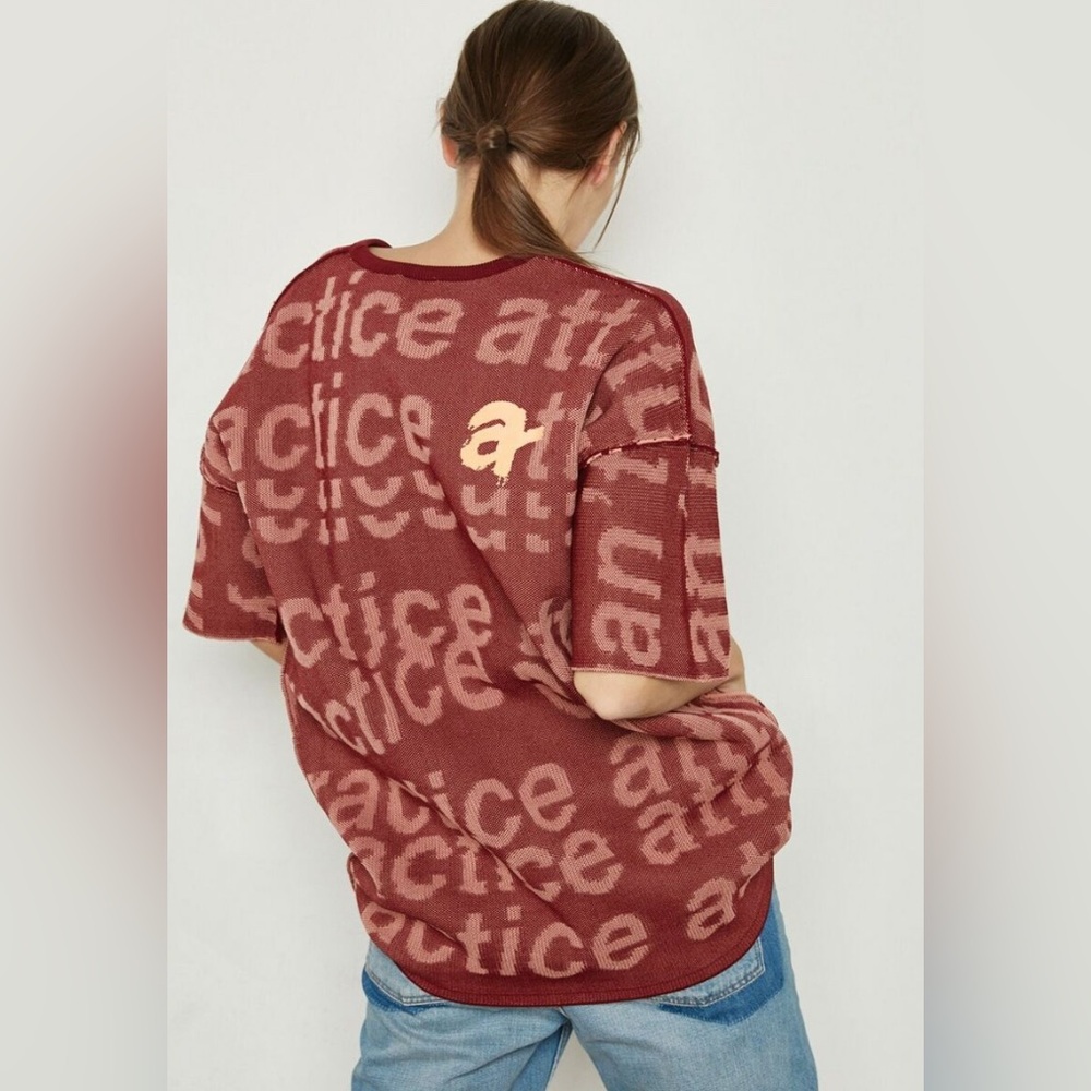 Adidas Can't Practice Attitude Oversized Knit Top Size 2XS
